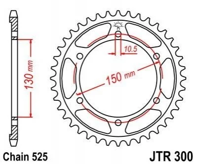 Зірка MOTO JT MOTO 11156647 (фото 1)