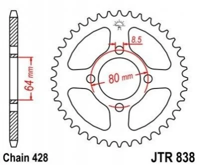 Зірка MOTO JT MOTO 11234245