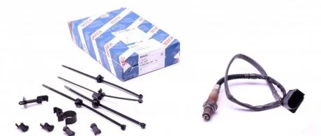 Лямбда-зонд (кількість дротів 5, 750мм) AUDI A6 ALLROAD C6, A6 C6, A8 D3 FORD GALAXY I, GALAXY MK I SEAT ALHAMBRA, CORDOBA, IBIZA III SKODA FABIA I, FABIA II, SUPERB I 1.2-6.0 08.99-08.15 BOSCH 0 258 007 357
