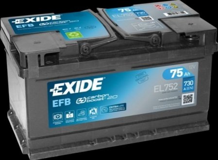 Акумулятор EXIDE EL752