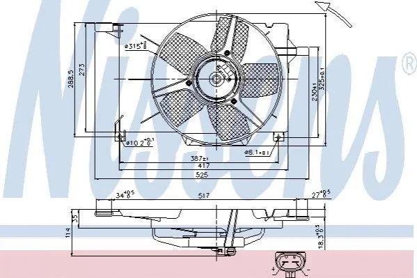 Вентилятор NISSENS 85005 (фото 1)