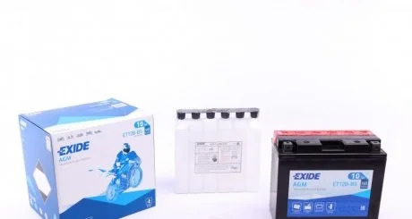 Аккумулятор 10Ah-12v Exide AGM (ET12B-BS) (150х70х130) L, EN160 EXIDE ET12BBS