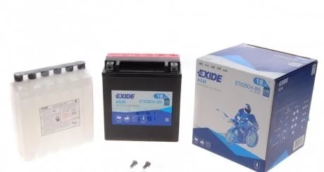 Аккумулятор 18Ah-12v Exide AGM (150х87х161),L,EN230 EXIDE ETX20CHBS