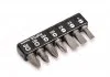 Набір біт 1/4" 7од. (SL: 4*0.5, 5.5*1, 6.5*1.2; PH1, PH2; PZ1, PZ2) TOPTUL GAAV0704 (фото 3)