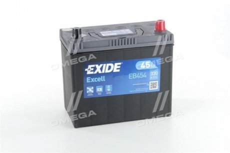 Акумулятор 45Ah-12v EXCELL (234х127х220), R, EN330 Азія EXIDE EB454