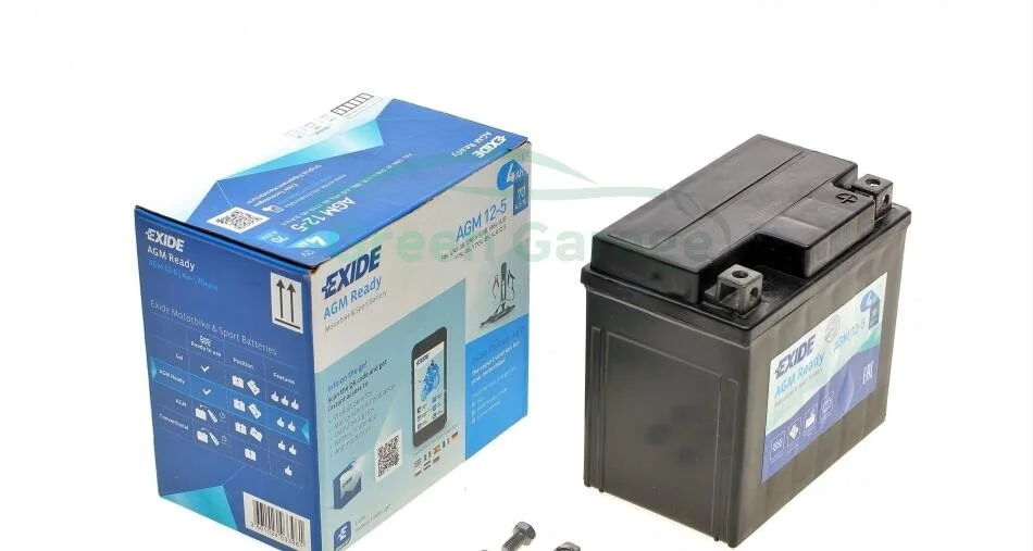 Аккумулятор 4Ah-12v Exide AGM (113х70х105),R,EN70 EXIDE AGM125 (фото 1)