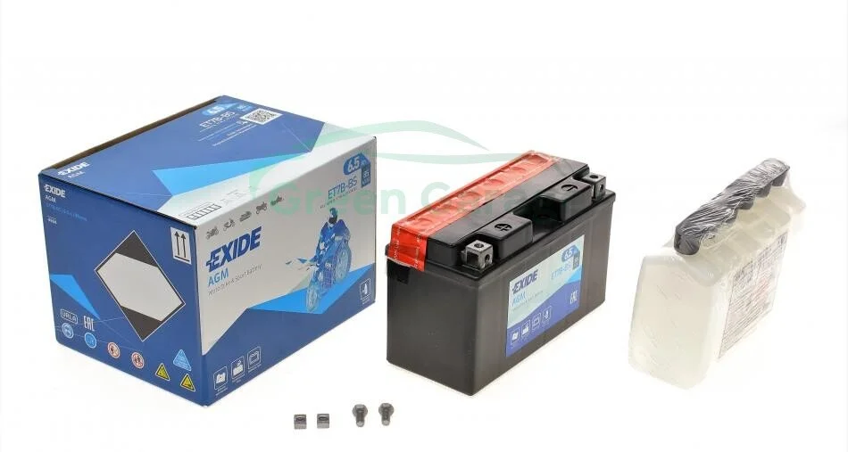 Аккумулятор 6,5Ah-12v Exide AGM (150х65х93),L,EN85 EXIDE ET7BBS (фото 1)