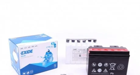 Аккумулятор 8Ah-12v Exide AGM (ET9B-BS) (150х70х105) L, EN110 EXIDE ET9BBS