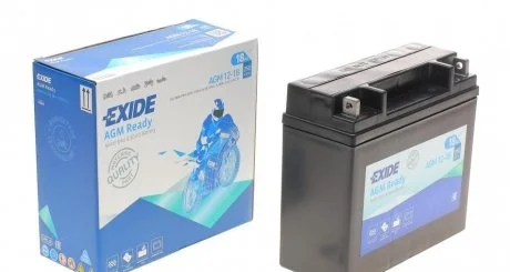 Аккумулятор 18Ah-12v Exide AGM (180х75х165),R,EN250 EXIDE AGM1218