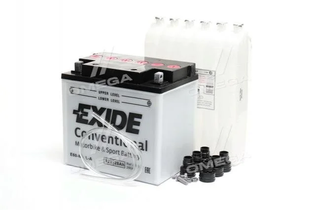 Аккумулятор 28Ah-12v Exide (E60-N24L-A) (184х124х169) R, EN280 EXIDE E60N24LA (фото 1)