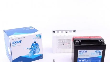 Аккумулятор 10Ah-12v Exide AGM (ETX12-BS) (150х87х130) L, EN150 EXIDE ETX12BS