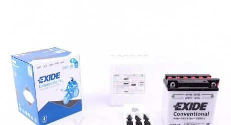 Аккумулятор 9Ah-12v Exide (12N9-3B) (135х75х139) R, EN85 EXIDE 12N93B