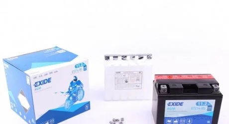 Аккумулятор 11,2Ah-12v Exide AGM (ETZ14-BS) (150х87х110) L, EN205 EXIDE ETZ14BS