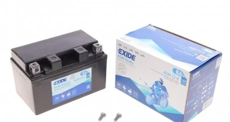 Аккумулятор 8,6Ah-12v Exide AGM (150х87х93),L,EN145 EXIDE AGM128