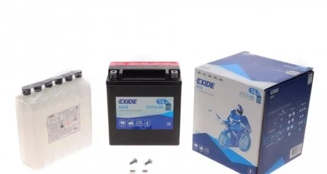 Аккумулятор 14Ah-12v Exide (ETX16-BS) (150х87х161) L, EN215 EXIDE ETX16BS