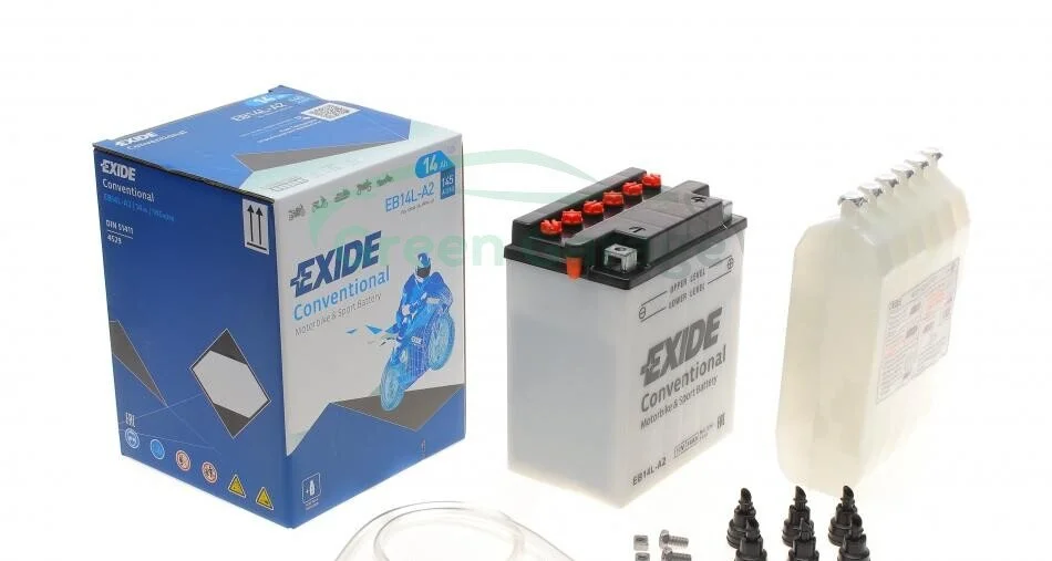 Аккумулятор 14Ah-12v Exide (EB14L-A2) (134х89х166) R, EN145 EXIDE EB14LA2 (фото 1)