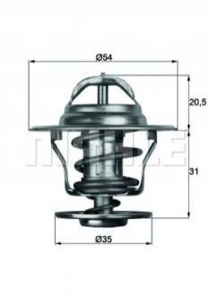 Термостат системи охолодження MAHLE / KNECHT TX 13 71 D