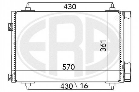 Радiатор ERA 667013