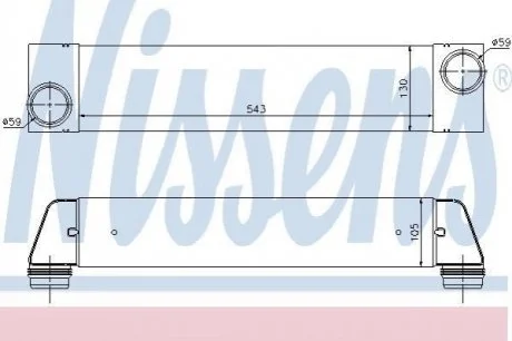 Радiатор NISSENS 96657