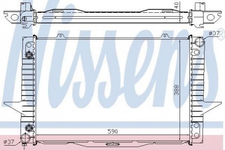 Радіатор охолоджування NISSENS 65535A