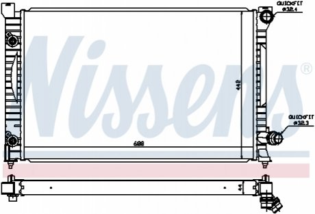 Радiатор NISSENS 60424