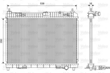 Радіатор VALEO 701603