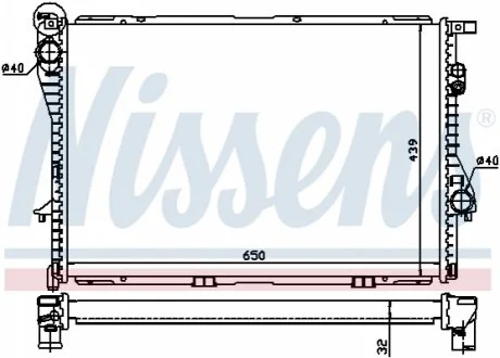 Радiатор NISSENS 60603A