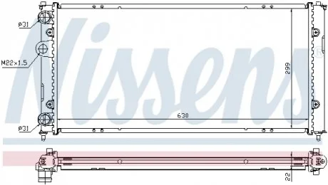 Радiатор NISSENS 673001
