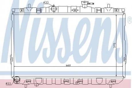 Радiатор NISSENS 67494