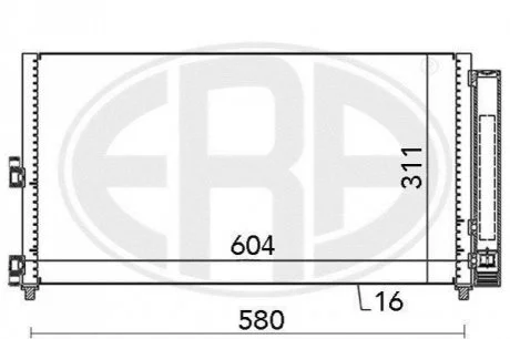 Радiатор ERA 667000