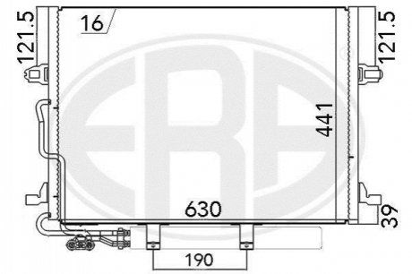 Радіатор кондиціонера ERA 667033