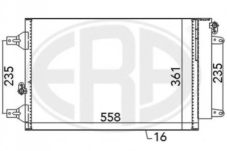 Радiатор ERA 667059