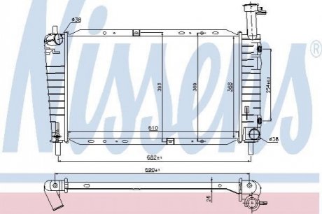 Радiатор NISSENS 62065