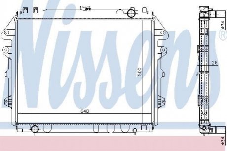 Радіатор HI-LUX 05- 2,0-2,7.. NISSENS 646884