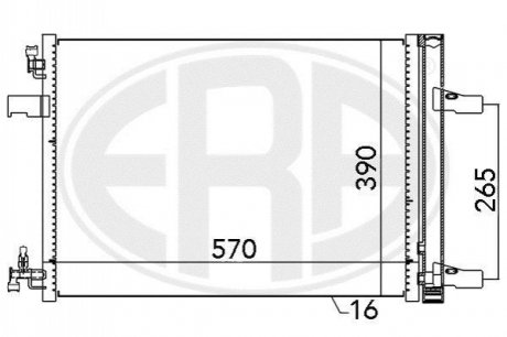 Радіатор кондиціонера ERA 667047