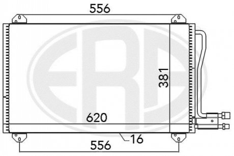 Радiатор ERA 667055