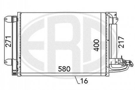 Радiатор ERA 667003