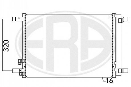 Радіатор кондиціонера ERA 667094