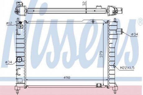 Радiатор NISSENS 63062A