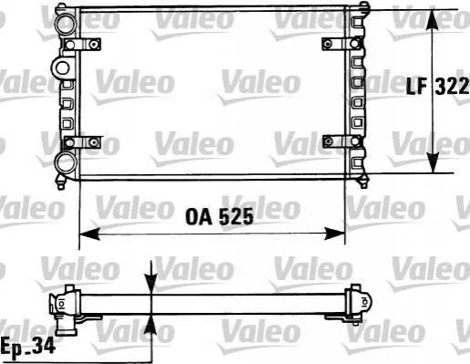 Радіатор VALEO 730947 (фото 1)