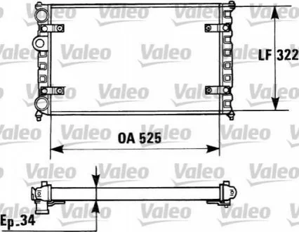 Радіатор VALEO 730947