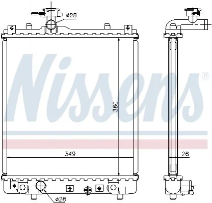 Радiатор NISSENS 63014A (фото 1)