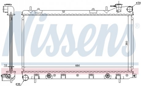 Радіатор NISSENS 67728