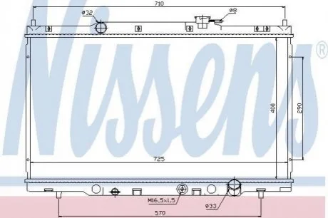Радiатор NISSENS 68103