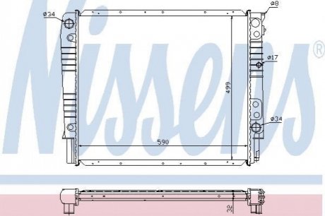 Радiатор NISSENS 65531A