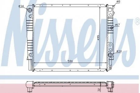 Радiатор NISSENS 65531A
