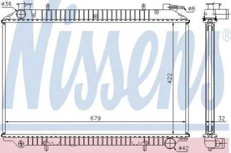 Радiатор NISSENS 62976A