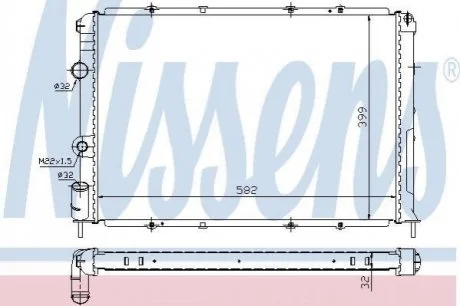 Радiатор NISSENS 63938A