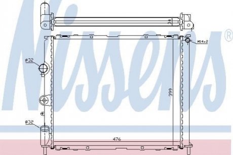 Радiатор NISSENS 63768