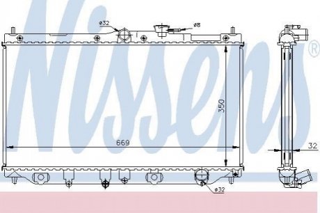 Радiатор NISSENS 62282A